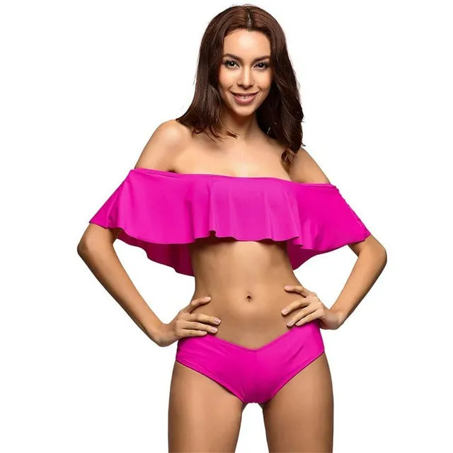 Sexy Bandeau Off Shoulder Bikini