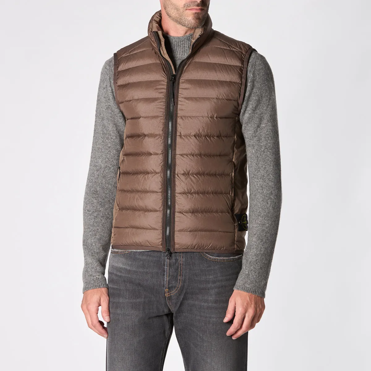 STONE ISLAND VEST 8115G0724 A0075 BROWN