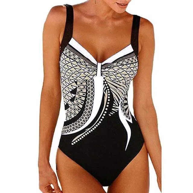 Swimwear Push Up Vintage Retro Bathing Suits Swimming Plus Size