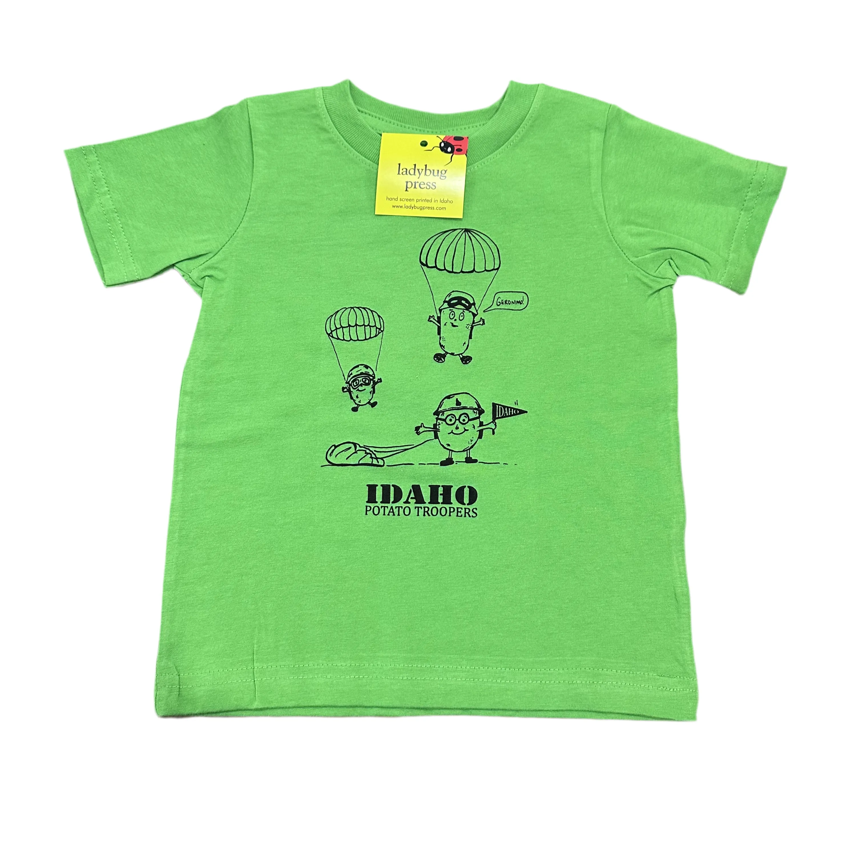 Toddler Idaho Potato Troopers T-Shirt, Eco Friendly Water based inks, Toddler Sizes