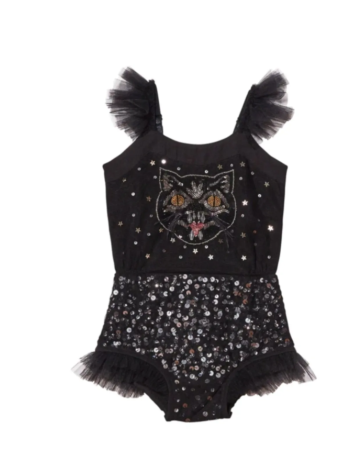 Tutu Du Monde Halloween Baby Bad Luck Kitty Onesie