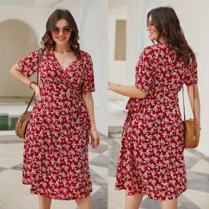 Women Floral Casual Beach Dress