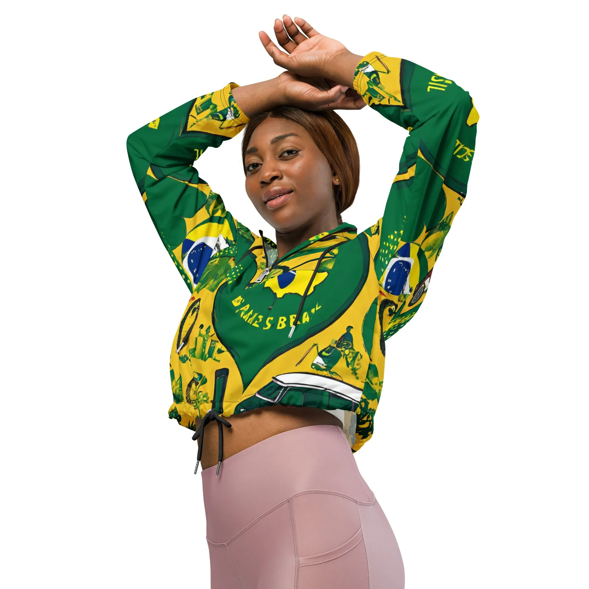 Women’s cropped windbreaker / Brasil windbreaker