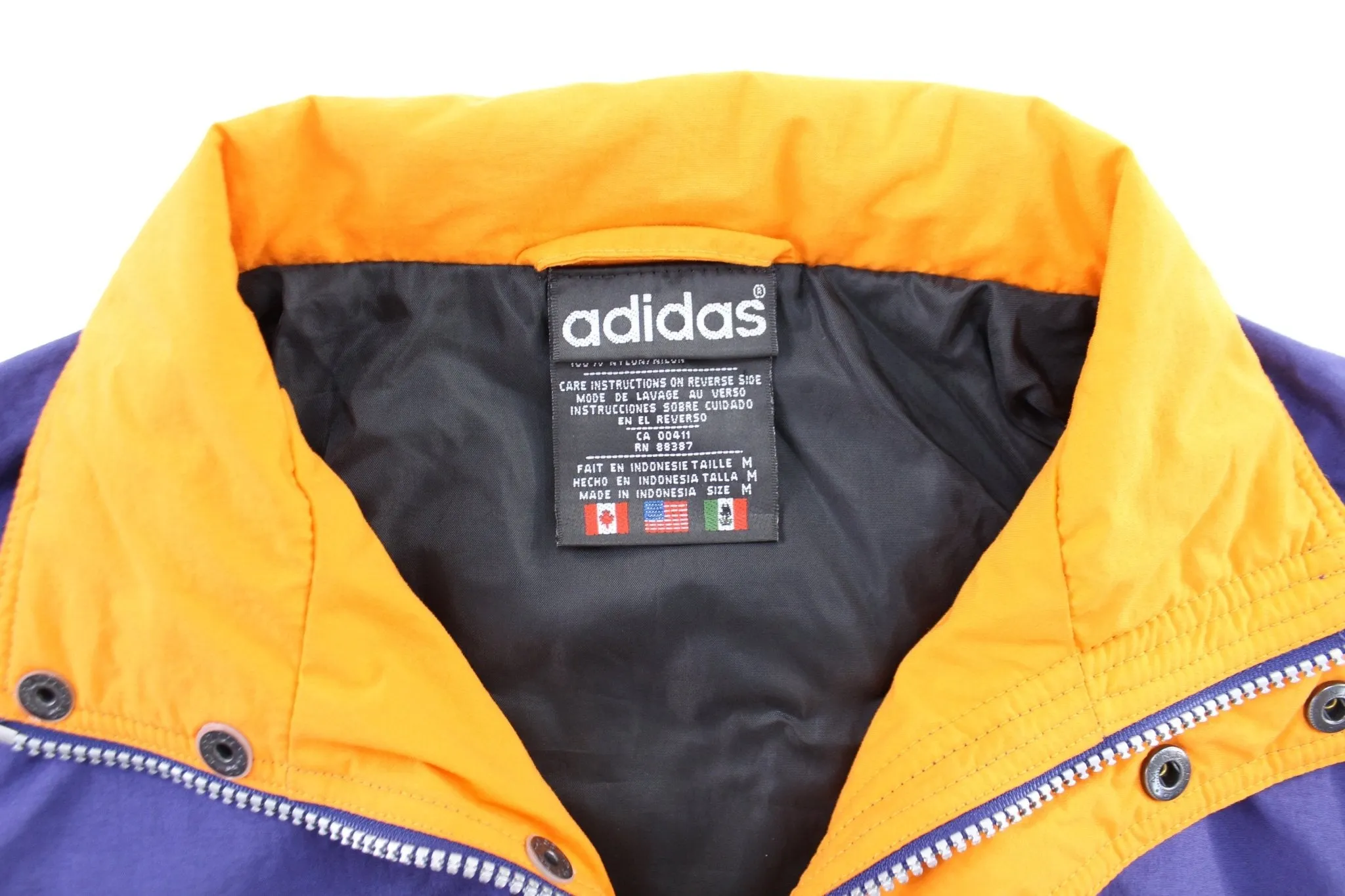 Women's Vintage Adidas Purple & Orange Windbreaker Jacket