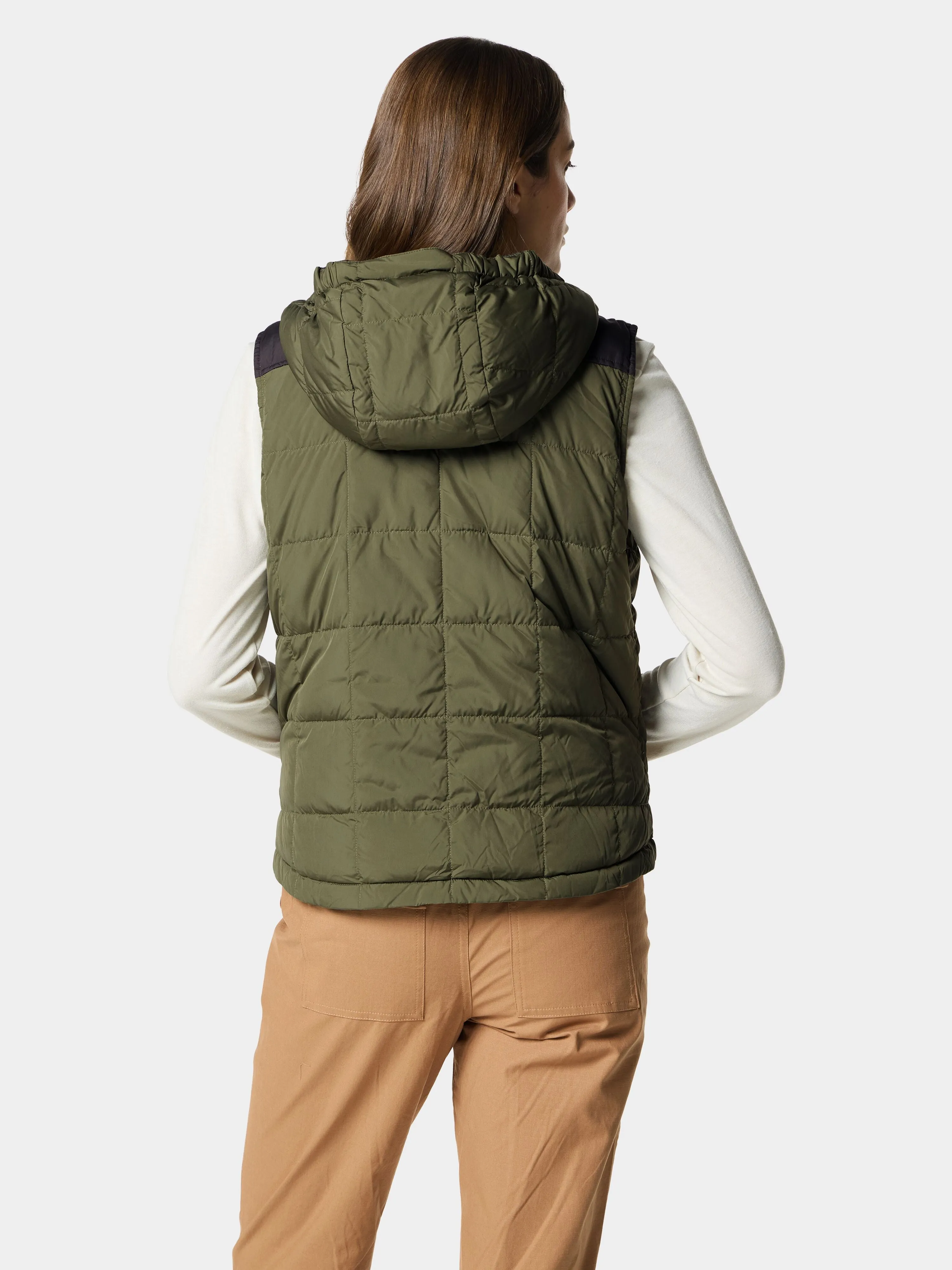 W's DryDown Reversible Vest - Moss/Raven